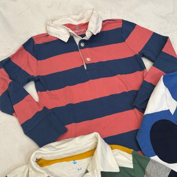Bundle of Crewcuts Rugby Long Sleeve Shirts sz XS (4-5) - Picture 3 of 6